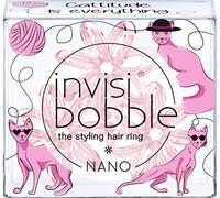 Invisibobble Nano What's With The Cattitude Set de 3 Élastiques pour Cheveux