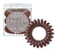Invisibobble Original élastique cheveux Pretzel Brown x3I Elastique en spirale pour femme et homme marron I Elastiques cheveux sans traces tenue forte