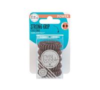 invisibobble Power Lot de 5 élastiques à cheveux en spirale sans trace - Marron - Forte adhérence élastique - Pour femmes actives - Pas de nœuds, pas de trempage - Doux pour les filles, les