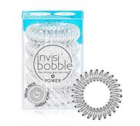 invisibobble Power Lot de 5 élastiques à cheveux en spirale sans trace - Transparent - Solide adhérence élastique - Accessoires pour cheveux pour femmes actives - Pas de nœuds, sans trempage - Doux