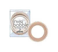 Invisibobble élastiques spirales bronze Slim x3 - Élastique en spirale pour femme et homme - Elastique invisible cheveux sans traces - Tenue forte