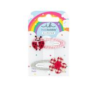 invisibobble SNAP CLIP KIDS Happy Ladybird (2 pièces) - Barrettes enfants coccinelle & fleur - Pour filles & garçons - Pour cheveux fins - Ludique & sûr