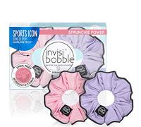 Invisibobble Sprunchie Anneau de Cheveux Spirale Donut Run avec Ciseaux Athleisure Duo Chouchou Élégant Bracelet Élastique Solide Grip Coil Doux pour Cheveux Épais - Avec Bande Réfléchissante Nuit