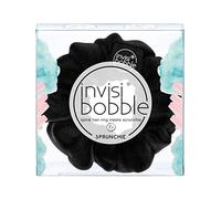 Invisibobble Sprunchie chouchou noir cheveux True Black I Chouchou cheveux femme et homme en velours avec un elastique en spirale à l'interieur I Fort