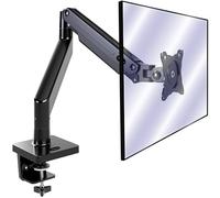 Invision Support PC Ecran Bras pour Écrans 24"-40" VESA 75/100mm Pince de Bureau Ergonomique Réglable en Hauteur 2-15kg (MX450)