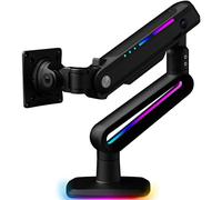 Invision VORTEX Bras Moniteur Gaming pour Écrans 27 à 57 pouces | Courbes et Ultra-Larges | Alimentation USB 5 V | Éclairage LED RGB Intégré à 14 Modes | Charge Maximale : 3 à 18 kg (VR200)