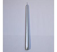 Invitalafete - Bougie flambeau - H20cm - Argent - Paquet de 6 - Sans parfum - Multiples occasions spéciales - Anti-goutte - Ornemental - Métallique - Tube - Durée de vie 8h