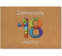Invitation anniversaire 18 ZT43 (10pcs)