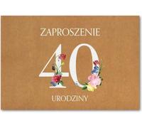 Invitation anniversaire 40 ZT38 (10pcs)