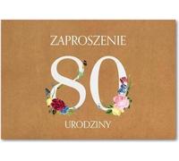 Invitation anniversaire 80 ZT42 (10pcs)