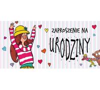 Invitation d'anniversaire - fille (5 pcs)