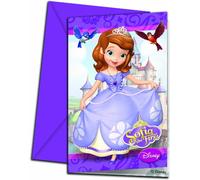 Invitations Anniversaire Princesse Sofia (x6)