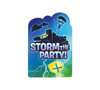 Invitations avec enveloppe Fortnite 15,8 cm 8 pièces