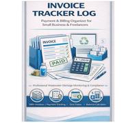 Invoice Tracker Log: 2000+ Invoice Ledger for Small Business - Alternative to Carbonless Forms | Payment & Billing Organizer: Professional Accounts ... History & Outstanding Balance Calculator