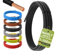 INVOLT H07V-K 10mm² Câble Monoconducteur 3m-100m Couleur au Choix PVC