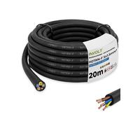 INVOLT Rallonge CEE H07RN-F 5G1,5 mm² - Câble flexible en caoutchouc avec conducteur de protection - Pour extérieur - Certifié VDE - 20 m