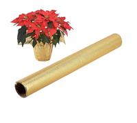 Involucri di fiori - foglio d'oro, carta regalo | Avvolgimento floreale impermeabile, copertina di fioriera natalizia, scudo per bouquet per matrimoni, decorazione del vaso di compleanno, giacca da pe