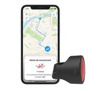 Balise connectée Invoxia Bike Tracker Noir et Rouge Noir G