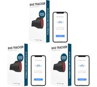Invoxia Bike Tracker - Traceur GPS Antivol Vélo - Réflecteur avec Alertes en Temps Réel - Abonnement 1 an Inclus - Jusqu’à 3 Mois d’Autonomie - Discret et Léger - Étanche (Lot de 3)