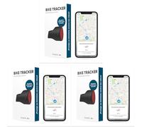 Invoxia Bike Tracker - Traceur GPS Antivol Vélo - Réflecteur avec Alertes en Temps Réel - Abonnement 3 Ans Inclus - Jusqu’à 3 Mois d’Autonomie - Discret et Léger - Étanche (Lot de 3)