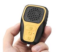 Inwa Enceinte Bluetooth Portable, Mini Haut Parleur Clip, IP67, Micro Intégré pour Musique/Appels Mains Libres, Petite Enceinte pour Travail/Maison/Extérieur/Velo (Jaune)