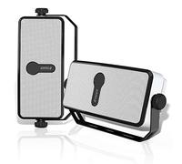 Inwa Enceinte Mural étanche Bluetooth IPX5, Synchronisation de 100 Haut-Parleur, 17 * 9.6 cm, se Branche Facilement sur Téléphone, Echo Dot(2 Pièces, MZ511, Puissance de crête 200W)