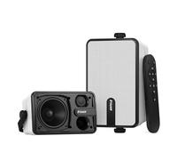 Inwa Enceintes Extérieures Bluetooth, Haut-Parleur Mural étanche IPX5, Synchronisation sans Fil Jusqu'à 100 Haut-parleurs (Paire, Sync Speaker, 250W Puissance de crête, Télécommande: Deux Modes)