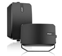 Inwa Haut-parleurs passifs d'extérieur de 10,2 cm, 40 W chacun résistant aux intempéries, système de sonorisation filaire avec son complet, comprend des supports pour piscine, terrasse, garage et