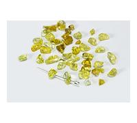INWARIA P-85/5 Lot de 50 perles en pierre semi-précieuse de 5 à 8 mm en calcite jaune/orange