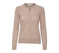 InWear - Cardigan Beige Melange avec fermeture boutonnée - Femme - Pulls - Brun - Taille: 42/44 FR
