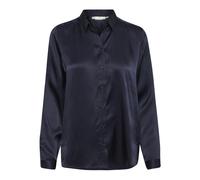 InWear - Chemise élégante en soie bleu marine - Femme - Blouses et Chemises - Bleu - Taille: 42 FR