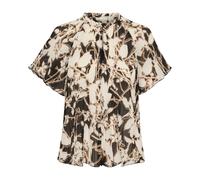 InWear, Femme, Blouses et Chemises, Multicolore, Taille: 34 FR Haut Noir Silhouette Fleurs Blouse
