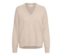 InWear, Femme, Pulls, Beige, Taille: 34 FR Pull col en V Simply Taupe Melange
