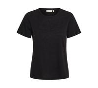 InWear, Femme, Tops, Noir, Taille: 36 FR T-shirt Noir Classique Mélange Coton Modal