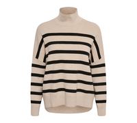 InWear - Pull à col roulé à rayures Sandstone / Black - Femme - Pulls - Multicolore - Taille: 46 FR