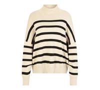 InWear, Femme, Pulls, Multicolore, Taille: 42 FR Pull à col roulé à rayures Sandstone / Black