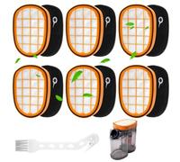 Inwee 6 Filtres pour Aspirateur Philips SpeedPro Max Aqua Plus FC5005/01 Accessoires filtres de rechange pour Philips FC6812 FC6813 FC6822 FC6823 FC6826, Remplace FC5005/01