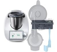 Inwee Support Mural pour Thermomix TM6/TM5/TM31-Attache Accessoires Mural pour Fouet/Couteau TM31/Spatule/Couvercle - Étagère Multifonction, Accueille 8+ Accessoires, Accessoire TM6