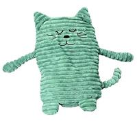 Inwolino 4038904087915 8791 Peluche chauffante en forme de chat Turquoise 17 x 26 cm