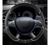 INXKED Couvre Volant Pour Dacia Sandero Stepway Crossover PU Cuir Blanc Accessoires Auto Housse Volant