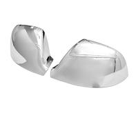 INXKED pour VW pour Amarok V6 2H S1 S6 S7 pour Pick-up 2011-2020 2 pièces Voiture Vue arrière rétroviseur latéral Remplacement rétroviseur Couvercle Capuchon Noir Brillant(Chrome)