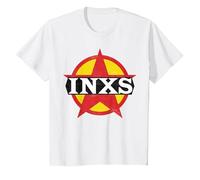 INXS - Circle Star Logo T-Shirt, Enfant, Blanc, 10 Ans