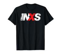 INXS - Distressed Logo On Black T-Shirt