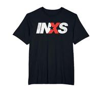 INXS EW Logo Black T-Shirt, Homme Grandes Tailles, Noir, 4X Tall