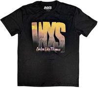 INXS - "Listen Like Thieves Tour" T-Shirt pour homme/femme unie RO9364 (S) (Noir)