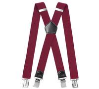 INYEEXUP Bretelles Homme Élastiques Extra Forts - Bretelles Homme Larges Réglables 3.5cm avec 4 Clips Anti - Idéales pour Travail, Costume, Look Vintage