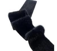 Inzegao 1 rouleau de ruban en fausse fourrure d'un seul côté de 5 m x 5 cm, bandes de tissu en fausse fourrure douce, nœud pour loisirs créatifs, peignoir, ceinture, costume, couture
