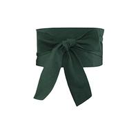 Inzegao Ceinture Large pour Femmes avec Nœud Papillon Auto-Liaison pour Kimono Yukata Robe Rétro, Jaspe, length: 85.83 in / 214 cm