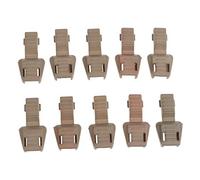 Inzopo Lot de 10 cordons élastiques pour fermeture éclair de 3 à 4 mm Marron, marron, taille unique