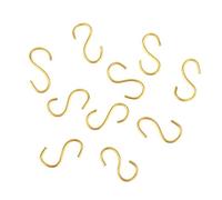 Inzopo Lot de 10 crochets miniatures en forme de S pour maison de poupée 1/12 Doré